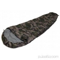 SLEEPING BAG - MUMMY Type 8' Foot CAMOUFLAGE ARMY- 20+ Degrees Carry Bag NEW   